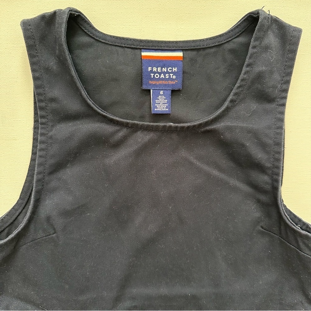 French Toast Navy Uniform Dress with Striped Bow Size 6 - Picture 4 of 10